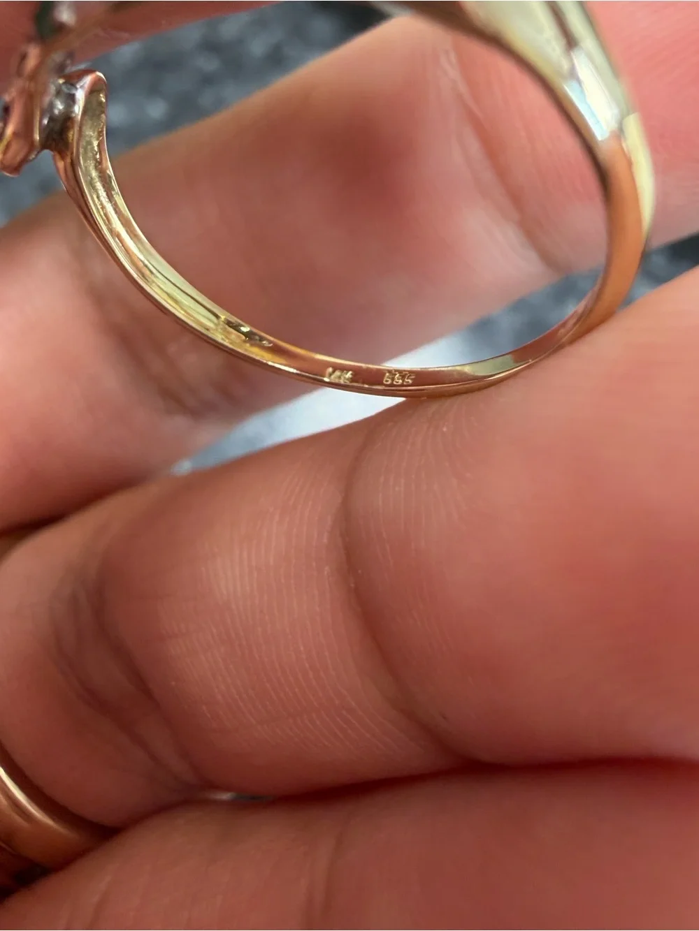 14k panther multi stone ring